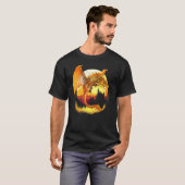 金飛んでいるのファンタジードラゴン Tシャツ (正面フル)