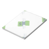 金飛んでいる絵文字 ノートパッド (回転)