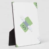 金飛んでいる絵文字 フォトプラーク (側面)