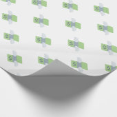 金飛んでいる絵文字 ラッピングペーパー (角)