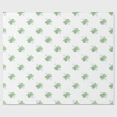 金飛んでいる絵文字 ラッピングペーパー (フラット)