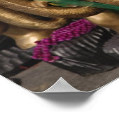 金飾象カラフル ポスター (角)