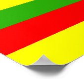 金香真オリ国旗 ポスター (角)