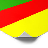 金香真オリ国旗 ポスター (角)