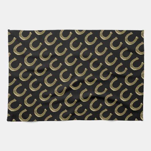 金馬蹄形 キッチンタオル (横)