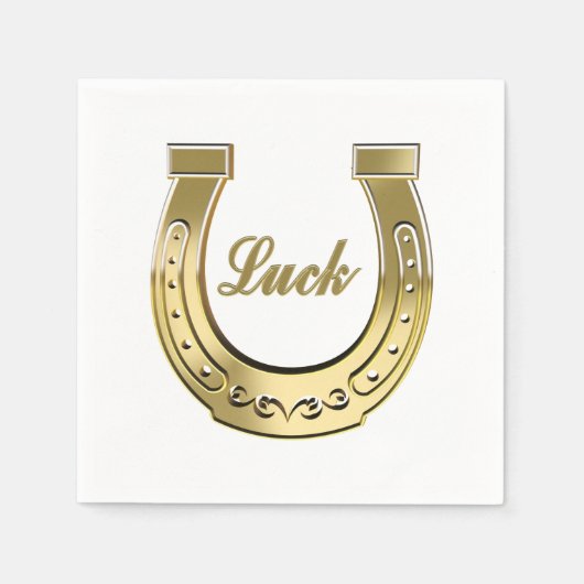 金馬蹄形 スタンダードカクテルナプキン (正面)