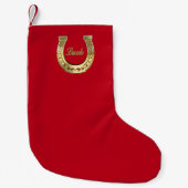 金馬蹄形 スモールクリスマスストッキング (正面)