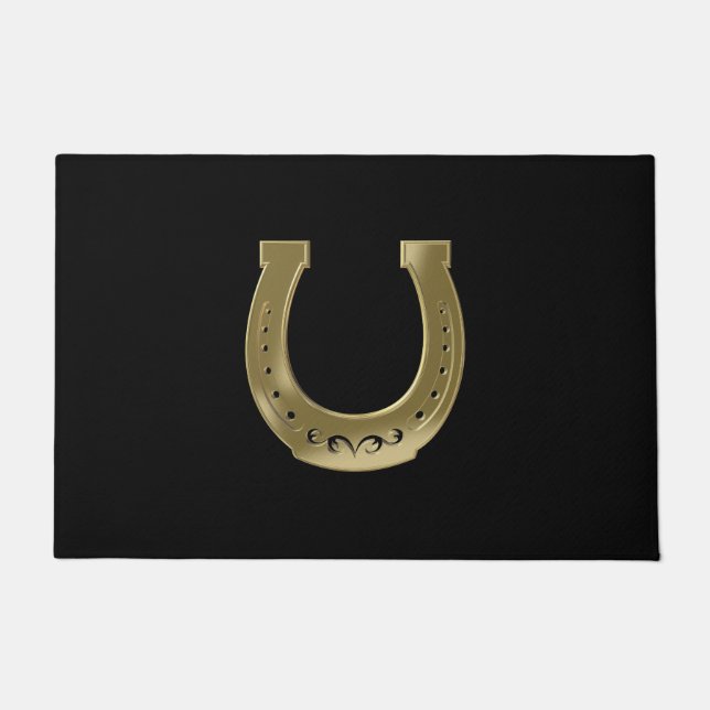 金馬蹄形 ドアマット (正面)