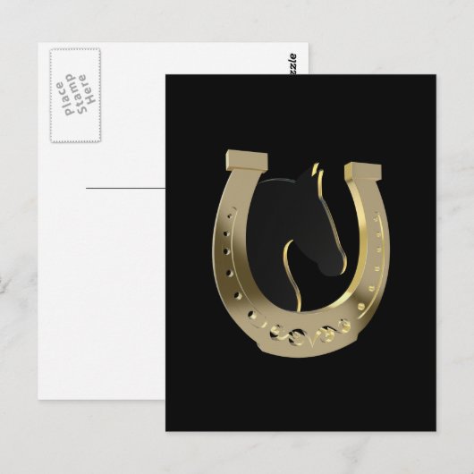 金馬蹄形 ポストカード (正面/裏面)