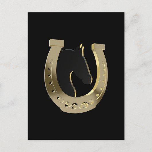 金馬蹄形 ポストカード (正面)