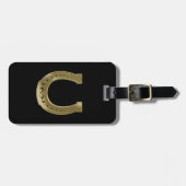 金馬蹄形 ラゲッジタグ (正面横)