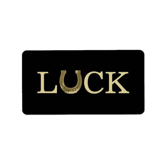 金馬蹄形 ラベル (正面)