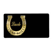 金馬蹄形 ラベル (正面)