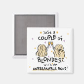 "金髪のカップル"のマカスタムッグ マグネット (正面/裏面)