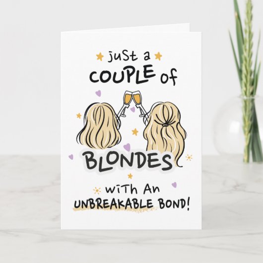 「金髪のカップル」の招待 招待状 (正面)