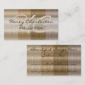 金髪のカラーリストのスタイルの名刺の陰 名刺 (正面/裏面)