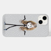 金髪のスティックフィギュアの女の子 Case-Mate iPhoneケース (裏面 (横))