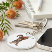 金髪のダシュント遊ンのバイオリン キーホルダー (正面右)