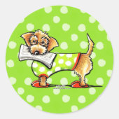 金髪のダシュント・アップル ラウンドシール (正面)