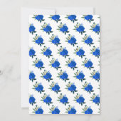 金髪のプリンセス 青い花のキンチアネラ 招待状 (裏面)