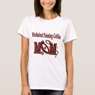 金髪のポインティンググリフォン母 Tシャツ