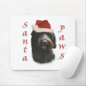 金髪のポインティンググリフォンSanta Paws マウスパッド (マウス)