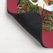 金髪のマーメイド赤 マウスパッド (コーナー)