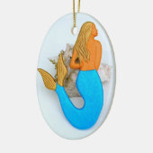 金髪のマーメイド セラミックオーナメント (左)