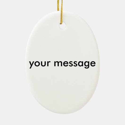 金髪のマーメイド セラミックオーナメント (裏面)