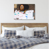 金髪のライオン・タマリン絵画ズ キャンバスプリント (インサイチュ (寝室))