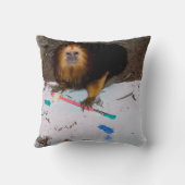 金髪のライオン・タマリン絵画ズ クッション (裏面)