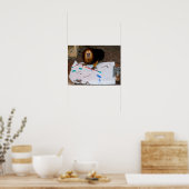 金髪のライオン・タマリン絵画ズ ポスター (キッチン)