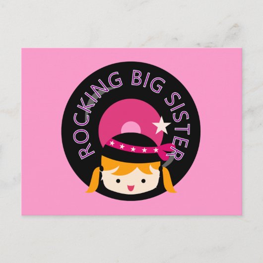金髪のロックする姉 ポストカード (正面)
