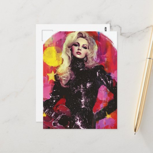 金髪のロックスター ポストカード (正面/裏面インサイチュ)