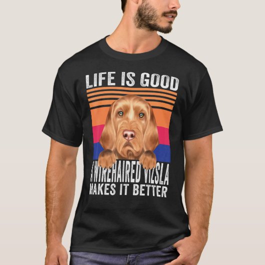 金髪のヴィズラスがあなたの人生を良いヴィンテージにする Tシャツ (正面)