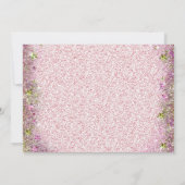 金髪の人魚の誕生日パーティー 招待状 (裏面)