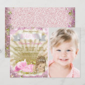 金髪の人魚の誕生日パーティー 招待状 (正面/裏面)