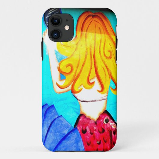 金髪の人魚の電話ケース Case-Mate iPhoneケース (裏面)