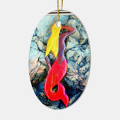 金髪の人魚 セラミックオーナメント (左)