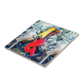 金髪の人魚 タイル (側面)