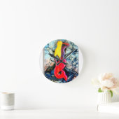 金髪の人魚 ラウンド壁時計 (ホーム)