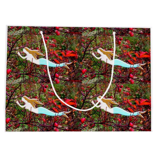 金髪の人魚 ラージペーパーバッグ (裏面)