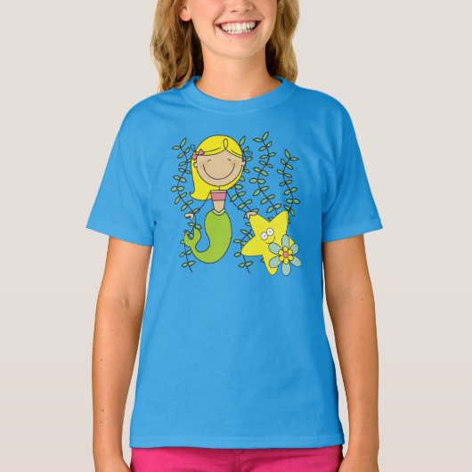 金髪の人魚 Tシャツ (正面)
