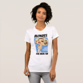 金髪の女の子はもっと楽しい ヴィンテージTシャツ Tシャツ (正面フル)