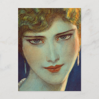 金髪の女の子（イヤリング付） ポストカード