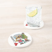 金髪の女の子I愛キャンプ コースター (側面)