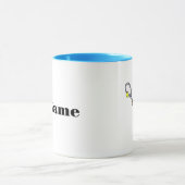 金髪の女性テニスプレーヤーのマグカップ マグカップ (中央)