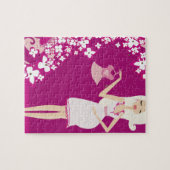 金髪の妊婦 ジグソーパズル (横)