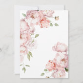 金髪の少女が祈る花の初聖体拝領 招待状 (裏面)