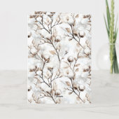 金髪の少女と鹿のクリスマス カード (裏面)